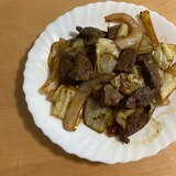 焼肉のタレで簡単に♪牛レバーの野菜炒め